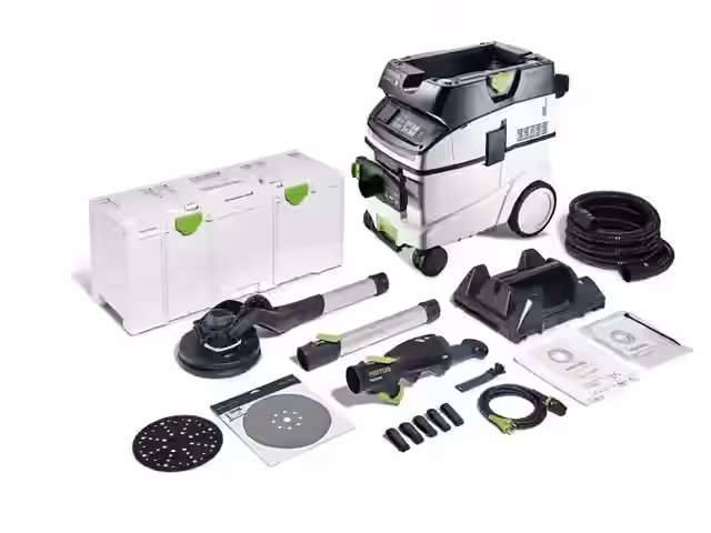 Set con levigatrice a stelo e aspiratore PLANEX LHS 2 225 EQI/CTL 36-Set