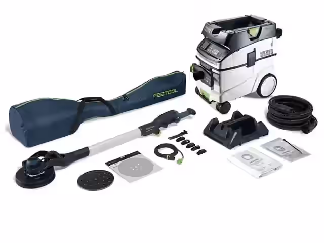 Set con levigatrice a stelo e aspiratore PLANEX LHS 2-M 225 EQ/CTL 36-Set